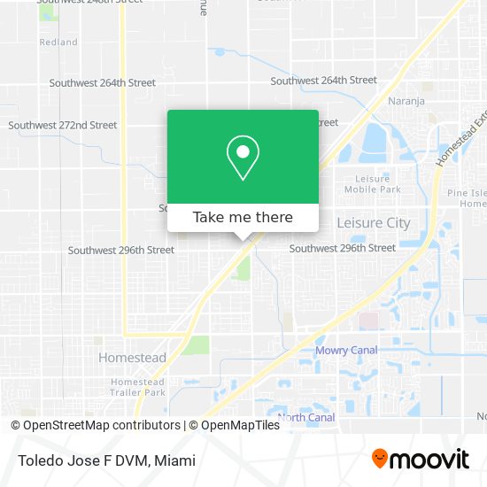 Toledo Jose F DVM map