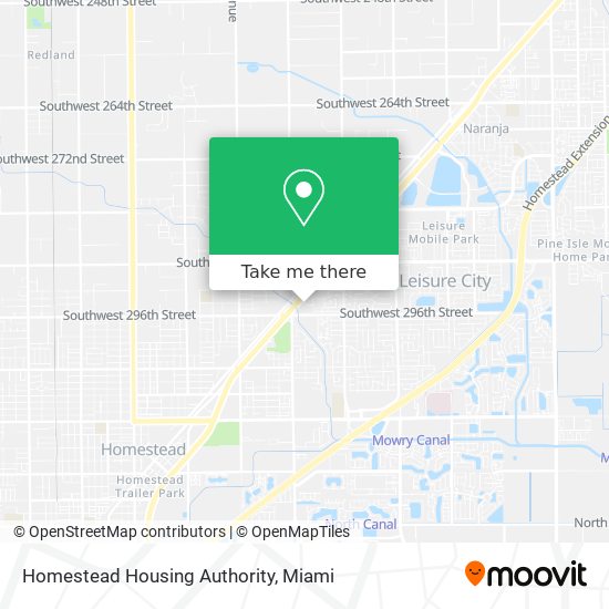 Homestead Housing Authority map