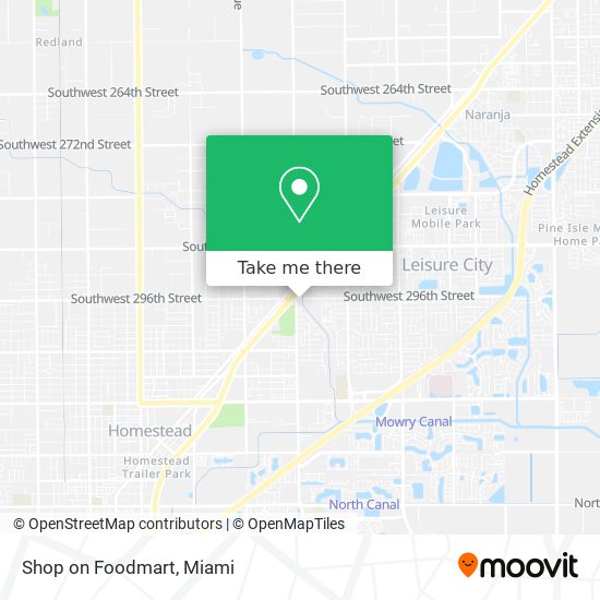 Mapa de Shop on Foodmart