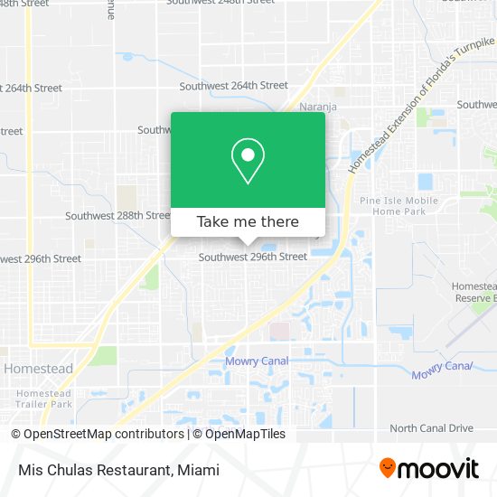 Mapa de Mis Chulas Restaurant