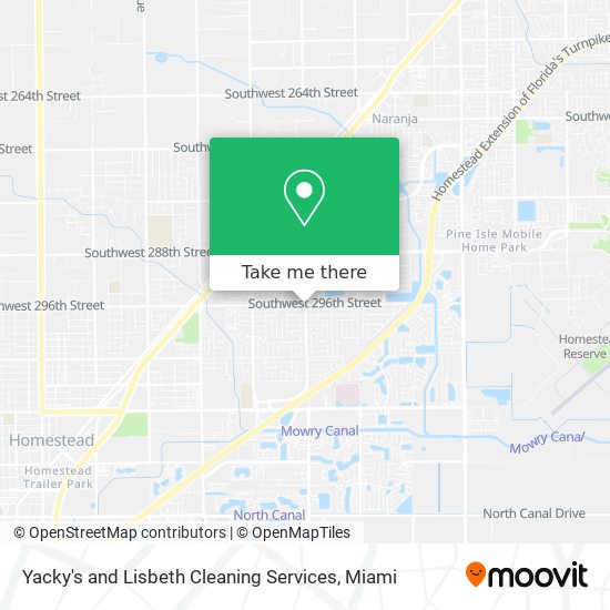 Yacky's and Lisbeth Cleaning Services map