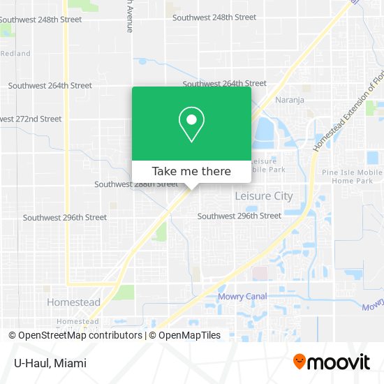 U-Haul map