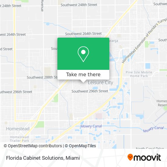 Mapa de Florida Cabinet Solutions