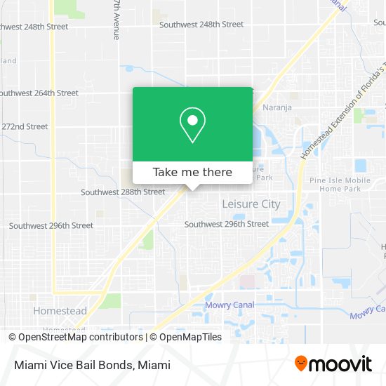 Miami Vice Bail Bonds map