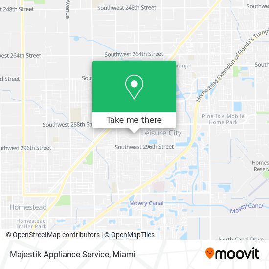 Majestik Appliance Service map