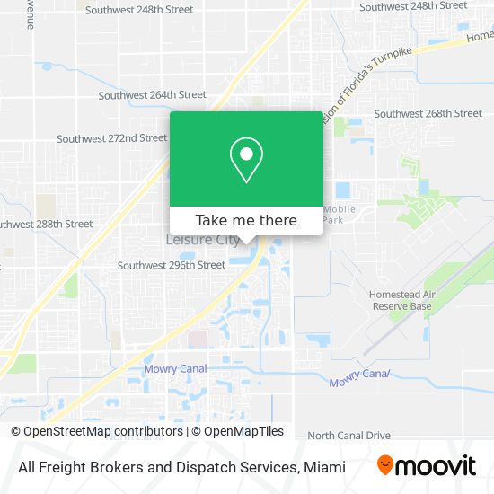 Mapa de All Freight Brokers and Dispatch Services