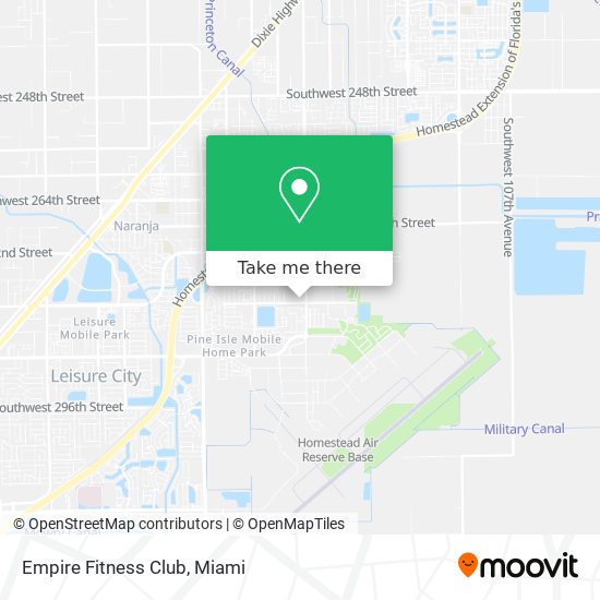 Empire Fitness Club map