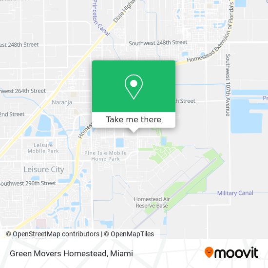 Mapa de Green Movers Homestead