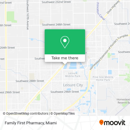 Mapa de Family First Pharmacy