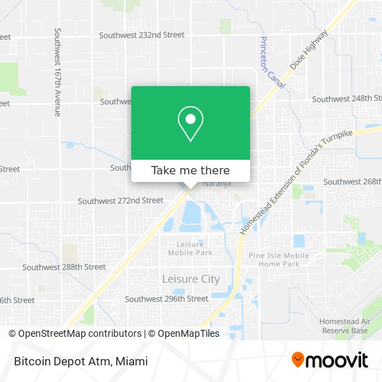 Mapa de Bitcoin Depot Atm