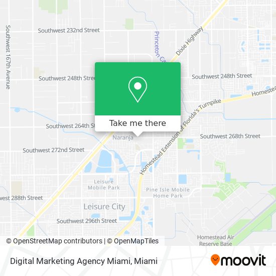 Mapa de Digital Marketing Agency Miami