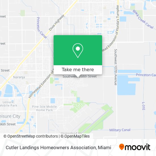 Mapa de Cutler Landings Homeowners Association