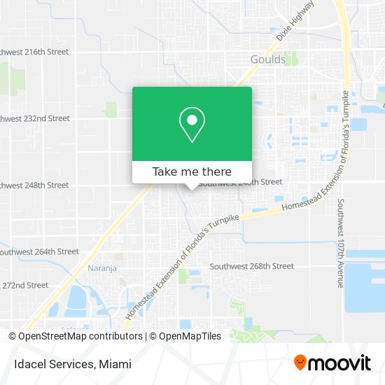 Idacel Services map