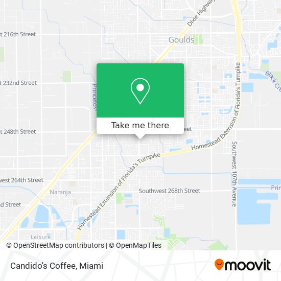 Candido's Coffee map