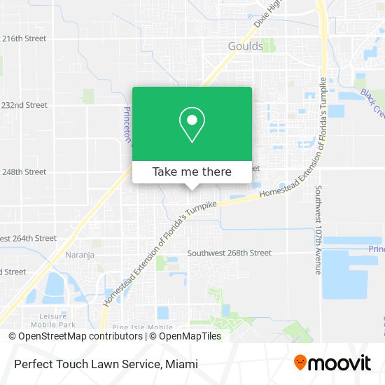 Perfect Touch Lawn Service map