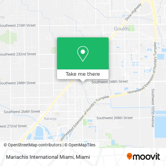 Mapa de Mariachis International Miami