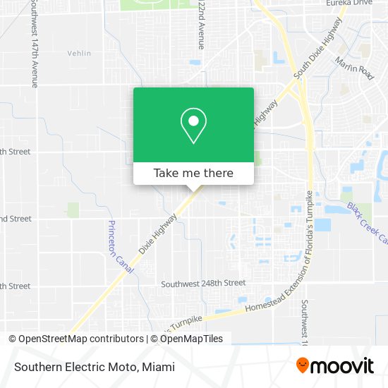 Southern Electric Moto map
