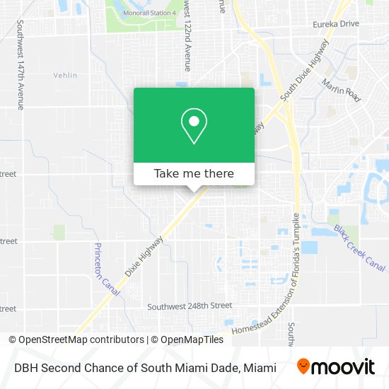 DBH Second Chance of South Miami Dade map