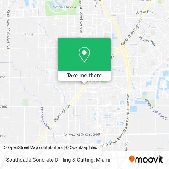 Southdade Concrete Drilling & Cutting map