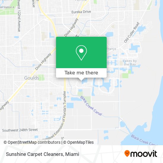 Sunshine Carpet Cleaners map