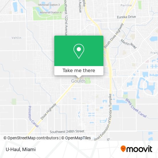 U-Haul map