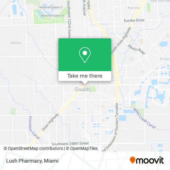 Mapa de Lush Pharmacy