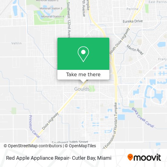 Red Apple Appliance Repair- Cutler Bay map