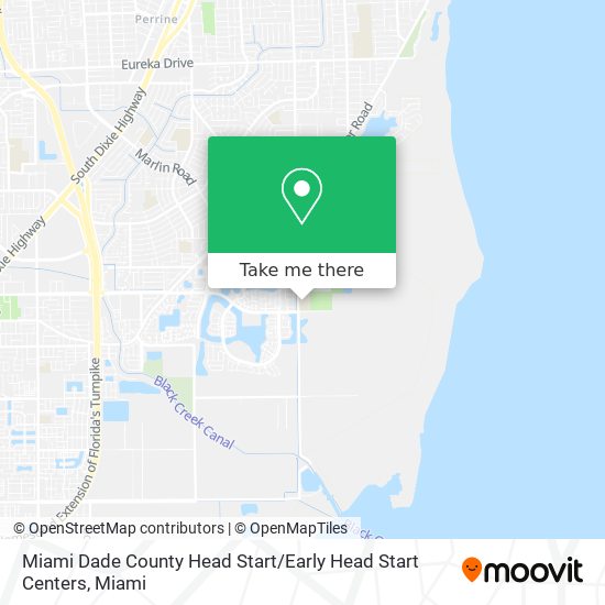 Miami Dade County Head Start / Early Head Start Centers map