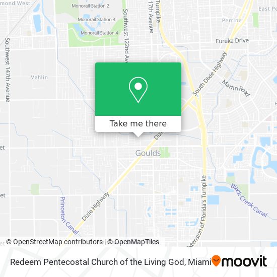 Redeem Pentecostal Church of the Living God map