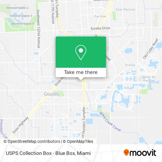 USPS Collection Box - Blue Box map