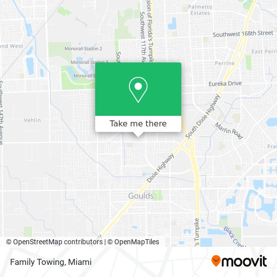 Family Towing map