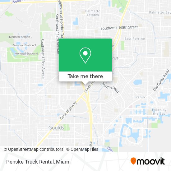 Penske Truck Rental map