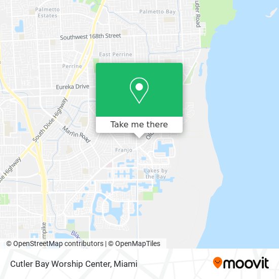 Cutler Bay Worship Center map