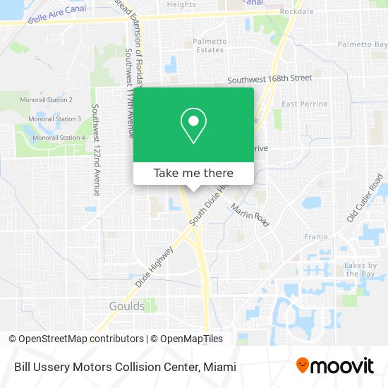 Mapa de Bill Ussery Motors Collision Center