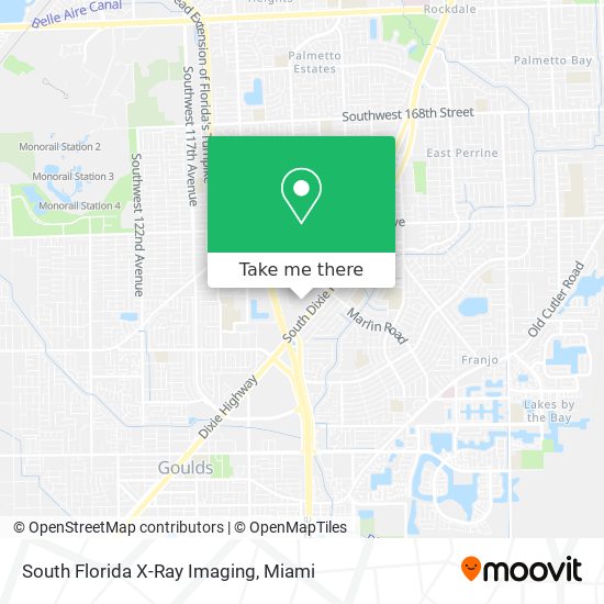 South Florida X-Ray Imaging map