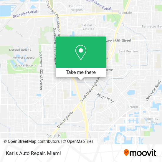 Karl's Auto Repair map