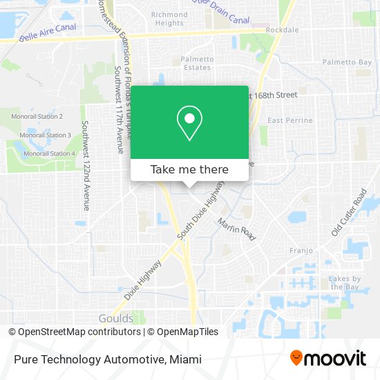 Mapa de Pure Technology Automotive