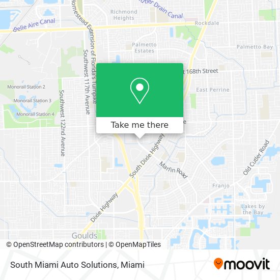 South Miami Auto Solutions map