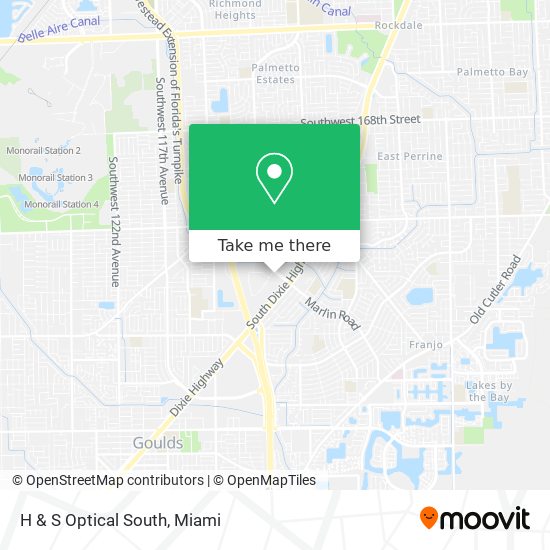 Mapa de H & S Optical South