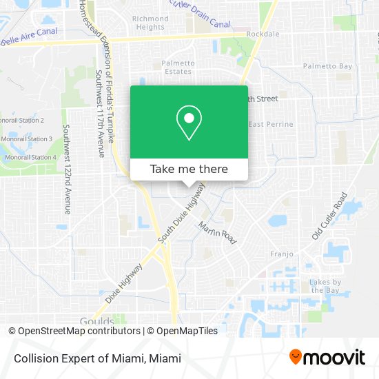 Mapa de Collision Expert of Miami