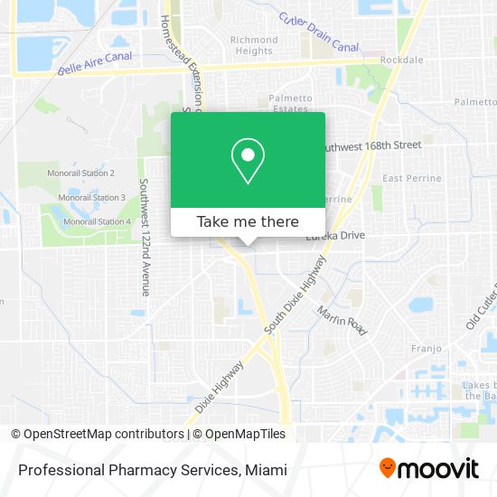 Professional Pharmacy Services map