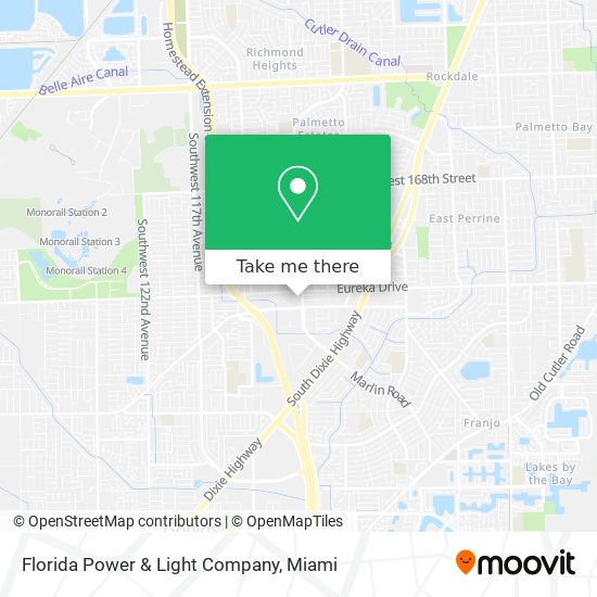 Mapa de Florida Power & Light Company