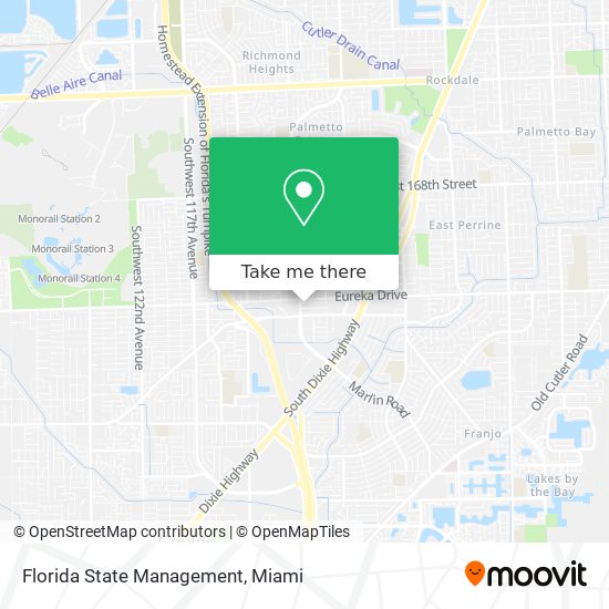 Florida State Management map