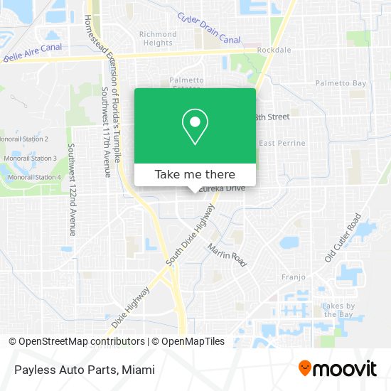 Payless Auto Parts map