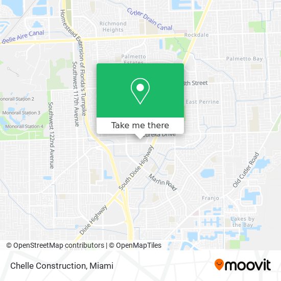 Chelle Construction map