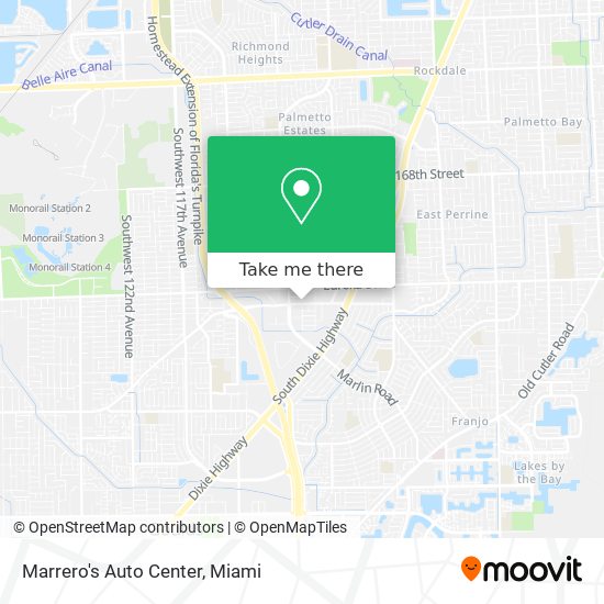 Marrero's Auto Center map