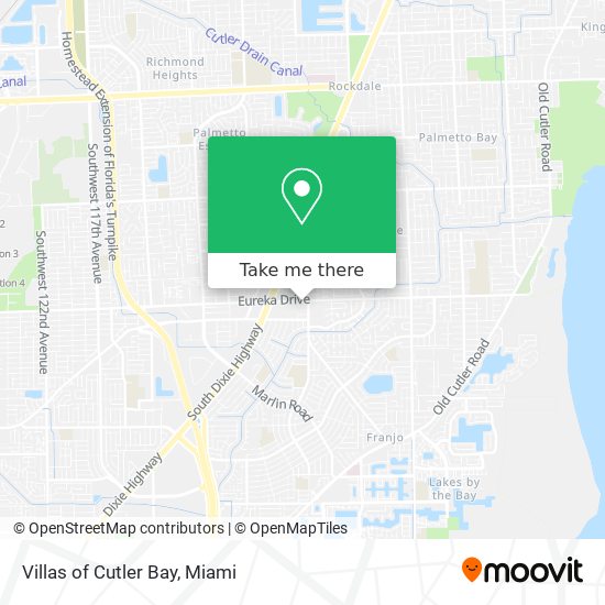 Villas of Cutler Bay map