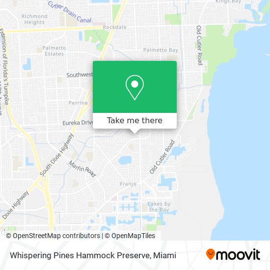 Mapa de Whispering Pines Hammock Preserve