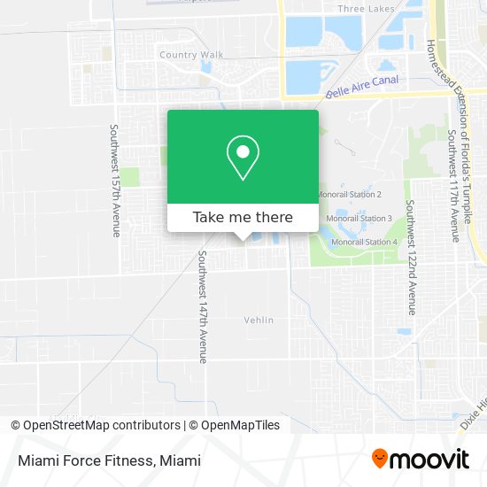 Miami Force Fitness map