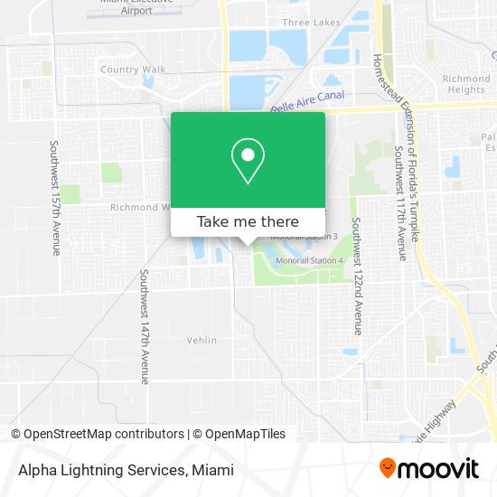 Alpha Lightning Services map